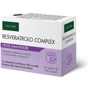 SOLIME' Srl Resveratrolo Complex 60 Capsule - Integratore con Resveratrolo e Vitamina D