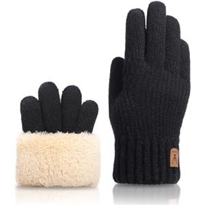 CUEMOON Guanti invernali per uomo e donna, guanti termici touchscreen, per guida all'aperto, ciclismo, scrittura, pesca, corsa, sci
