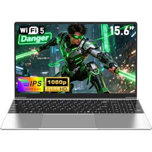 NAIKLULU 15.6 Pollici 2026 PC Portatile M3 6Y30 Processore, 16GB RAM 256GB SSD Laptop Computer Portatile Notebook, Tastierino Numerico/Webcam/Touchpad/5000Mah/Carta TF
