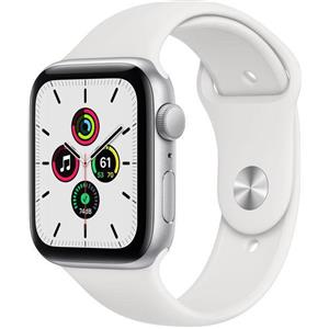 Apple Watch Series 4 (2018) GPS + Cellular 44 mm - Alluminio Argento - Cinturino Sport Bianco,