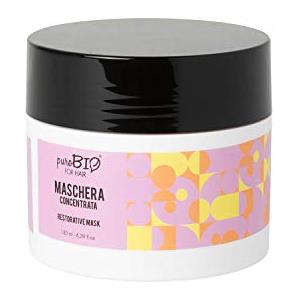 Purobio Maschera per Capelli Concentrata 130 ml - Ristrutturante e Nutriente con Carota e Proteine Vegetali