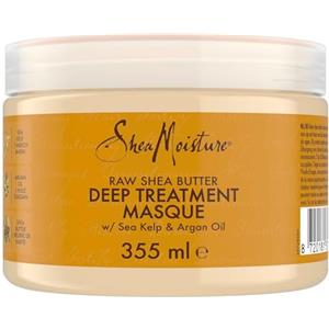 Shea Moisture SheaMoisture Maschera per Capelli Deep Treatment Masque con Burro di Karité Puro - Maschera idratante per capelli ricci e corposi con olio di argan e alghe marine, senza solfati - 1 x 355 ml
