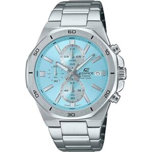 Edifice Casio Edifice - Orologio Da Polso Da Uomo Al Quarzo Casual Bracciale E Cassa In Acciaio Inox Grigio Quadrante Analogico Verde - EFV-640D-2BVUEF