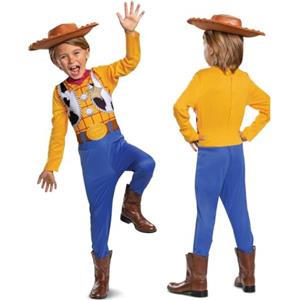 Disguise Disney Costume Sceriffo Woody Classico Bambino, Vestito Ufficiale Toy Story Bambini Taglia M