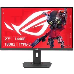 ASUS ROG Strix XG27ACMS, Monitor Gaming da 27" HDR Fast IPS (2560 x 1440), 0,3ms Response Time, 320 Hz, ELMB Sync, Compatibile con G-Sync, USB Type-C, HDMI, DisplayPort, DisplayWidget Center, Nero