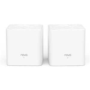 Tenda Nova MW3 WiFi Mesh - Sistema AC1200 Dual Band con Copertura Fino a 200MQ, 2 Porte Fast Ethernet, Roaming Senza Interruzioni, Rete Ospite e Parental Control