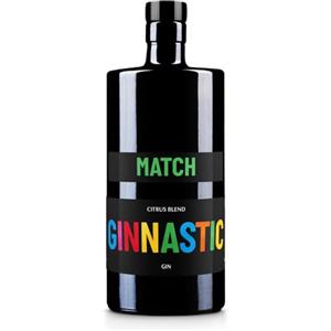 Ginnastic, Gin Match Citrus Blend, 700 ml, Aroma Agrumato con Limoni Freschi e Pompelmo Rosa della Piana di Sibari, Ideale per Gin Tonic, Lemon e Fizz, Idea Regalo, 41.50% Vol.