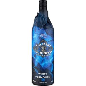 Carlo Alberto, Vermouth Bianco, 1000ml, Note Speziate ed Erbacee, 25 Erbe e Spezie Selezionate, Vermouth di Torino, Ideale per la Preparazione di Cocktail, Negroni, Americano, Aperitivo, 17% Vol.