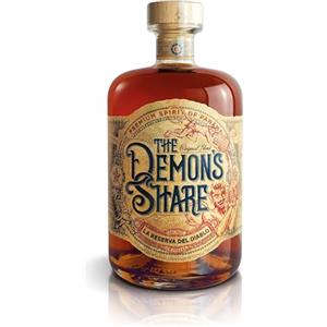 The Demon's Share Rum, 700ml, Note Vanigliate, Speziate e di Cuoio, Rum Scuro Artigianale di Panama, Invecchiato 6 Anni in Botti di ex Bourbon Americano, Idea Regalo, 40% Vol.