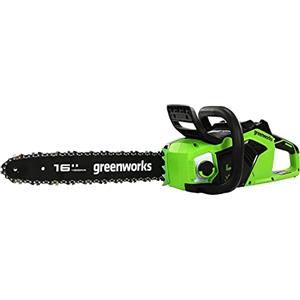 Greenworks GD40CS18 Motosega a Batteria con Motore Brushless, Lunghezza Barra 40cm, Velocità Catena 20m/s, 3,81kg, Auto-Lubrificante, Protezione Anti Contraccolpi, SENZA Batteria 40V e Caricabatterie