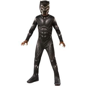 Rubie's Rubies Costume Black Panther Classic Endgame per ragazzi, Tuta, copristivali e maschera, Oficiale Marvel per Carnevale, Halloween, Cumpleanni e Natale