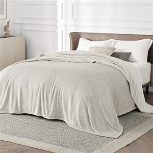 Bedsure Coperta in Pile Morbida - Plaid Divano Premium Caldo e Soffice, Coperta da Divano e Letto, Plaid Copridivano e Coperte Pile Accogliente e Traspirante, XL 150x200 cm, Beige
