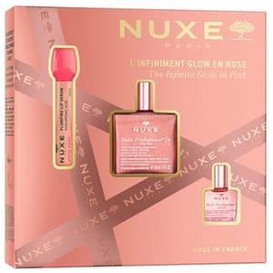 Nuxe Cofanetto Glow: Huile Prodigieuse® Or Florale 50ml, Huile Prodigieuse® Florale 10ml, Very Rose Siero Labbra 8ml