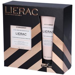 Lierac Hydragenist Set Natale: Gel-Crema Reidratante 50ml Maschera Rimpolpante 75ml