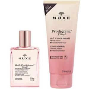 Nuxe Cracker Cofanetto Regalo con Olio Prodigieuse® Florale 30 ml e Gel Doccia Floreale 100 ml