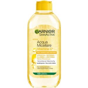 Garnier Acqua Micellare Tutto in 1 con Vitamina C - Struccante e Detergente Illuminante per Pelli Spente e Non Uniformi, 400 ml