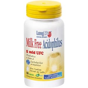 Longlife Milk Free Acidophilus Integratore Alimentare 50 Capsule