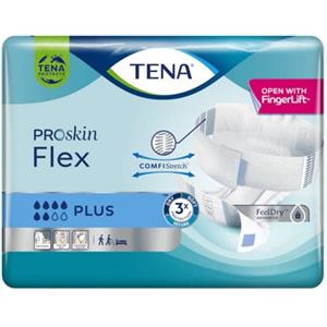 TENA Flex Plus Pannolone A Cintura Small - 30 Pezzi, Protezione Avanzata e Comfort Ergonomico