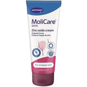 Paul Hartmann MoliCare Skin Crema Protettiva all'Ossido di Zinco 200 ml - Protezione per Pelli Sensibili e Zone Irritate