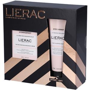 Lierac Set Natale Hydragenist: Crema Reidratante Illuminante 50ml Maschera Rimpolpante 75ml