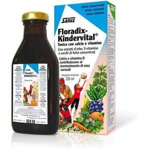 SALUS Kindervital 250ml - Integratore con Calcio e Vitamine per Ossa e Denti Sani