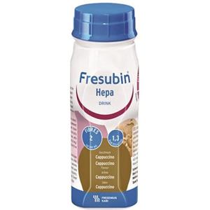 Fresubin Hepa Drink Cappuccino - Alimento Completo Energetico con Fibre e Aminoacidi Ramificati