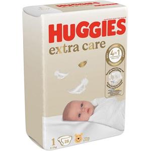 Huggies Extra Care 28 Pannolini Taglia 1 2-5kg Con Indicatore Pipì