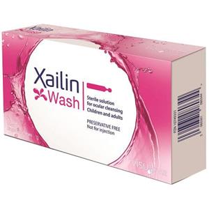 Xailin Wash - Soluzione Sterile Oculare per Lavaggio, 20 Flaconcini Monodose da 5 ml, Senza Conservanti