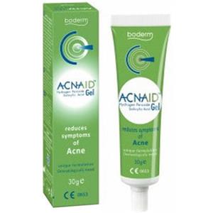 LOGOFARMA ACNAID Gel Viso 30g - Trattamento Anti-Acne con Perossido di Idrogeno e Acido Salicilico