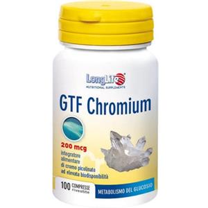 Longlife Gtf Chromium 200 Mcg 100 Compresse