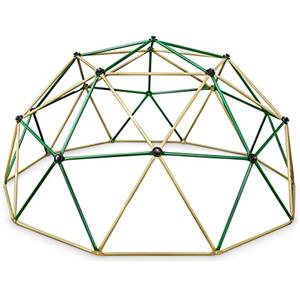 HyperMotion Cupola da Arrampicata per Bambini - Altalena da Giardino e Scivolo per Esterno con Struttura in Metallo Zincato, Portata 350 kg, Giochi per Sviluppo Motorio dai 3 Anni - 10 Ft
