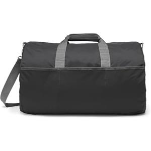 Amazon Essentials - Borsone Pieghevole in Nylon Lungo 50,8cm, Ideale per Viaggi o Riporre Oggetti, Tasche con zip, Capienza 13,6kg, Nero