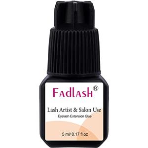 Fadlash Adesivo per ciglia 5 ml Adesivo forte Tempo di asciugatura: da 3 a 4 secondi Sensibile, ad azione rapida Colla permanente per ciglia Per saloni specializzati