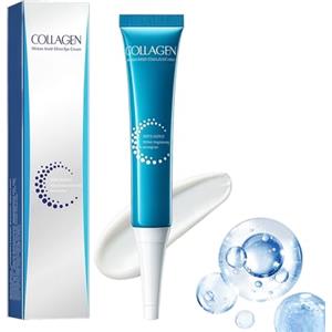 Probuk Contorno Occhi al Collagene, Crema Anti-Rughe e Anti-Età, Idratante e Rassodante Eye Cream, Ridurre le Rughe Sottili e le Occhiaie - 20g