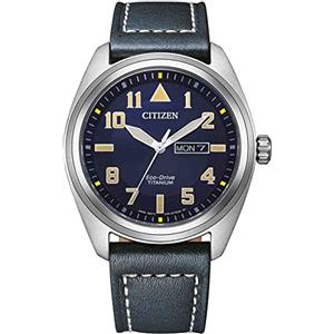 Citizen Orologio Analogico Uomo con Cinturino in Pelle BM8560-45L