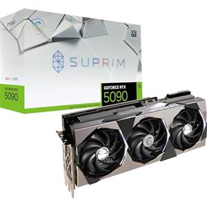 MSI NVIDIA GeForce RTX 5090 32G SUPRIM SOC GDDR7 512bit, scheda video con frequenza di boost fino a 2580 MHz, PCIe Gen 5, DLSS 4, 3 porte DP 2.1, 1 porta HDMI 2.1, formato ATX
