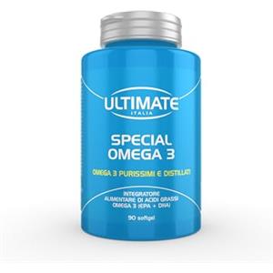 Ultimate Italia - Special Omega 3 - 90 softgel - acidi grassi polinsaturi con elevata concentrazione di EPA e DHA - 100% naturale, senza glutine e lattosio