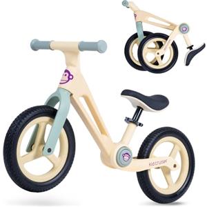 Kidcruiser Compact Bicicletta - Bici Senza Pedali dai 2 anni [2-5 anni], pieghevole e ultraleggera, fino a 50 kg, con sella regolabile e ruote antiforatura da 12 pollici - giallo pastello