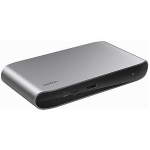 Belkin Connect Docking station Thunderbolt 4, hub multiporta 5 in 1 USB-C Core con 96 W di Power Delivery per Mac, Windows, 1 display 8K o 2 display 4K, cavo Thunderbolt 4 e alimentatore inclusi