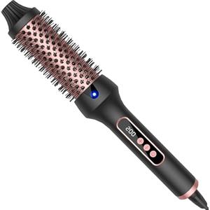 UKLISS Thermal Brush Spazzola termica da 38 mm - Pro ionica termica spazzola per ricci LCD [120 - 200 ℃], doppia tensione, aumentare il volume dei capelli, spazzola lisciante, ferro arricciacapelli