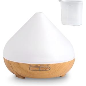 flintronic Diffusore di Oli Essenziali, 500ml Ultrasuoni Diffusore di Aromi Umidificatore Ambiente, Con LED a 7 colori, per Camera da Letto, SPA, Ufficio, Neonato
