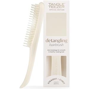 Tangle Teezer Ultimate Detangler Hairbrush - Spazzola cromata per capelli bagnati e asciutti - Doppie setole - Sciogli nodi per tutti i tipi di capelli - Crema Porcellana