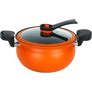 Filvczt Pentola A Pressione, Con Coperchio In Vetr-o Temperato Visibile, 23,5x23,5x18,5cm, Micro Pentola, P-entola Antiaderente, Grande Capacità E Costruzione Efficiente Calore, Per Casa, Cucina, Ristorante