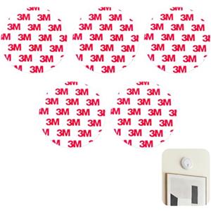 Zerabidpro 5 x Supporto per rilevatore di fumo e Gas - Pastiglie Adesive 3M, Installazione Senza Trapano, Compatibili con Vari Modelli di Allarmi e Rivelatori