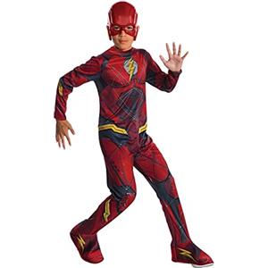 Rubie's Flash - 630861-m, Batman, Costume Justice League, stile classico, per bambini (Rubie's Spain), rosso, M