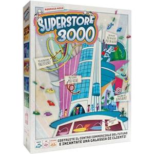 Asmodee Space Cowboys - Superstore 3000 - Gioco da Tavolo di Strategia per 2-4 Giocatori, età 10+ - Costruisci il Tuo Centro Commerciale Intergalattico - Partite Veloci di 30-45 Minuti