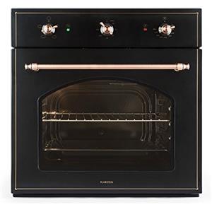 Klarstein Vilhelmine - Forno da Incasso, Forno Classe A, Timer fino a 120 Minuti, Temperatura Regolabile tra i 50° e i 250° C, 4 Ripiani, 3 Modalità di Funzionamento, Nero