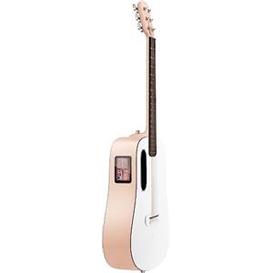 LAVA ME Play - Chitarra elettroacustica con splendida custodia Gigbag, chitarra-smart in fibra di carbonio, 36 pollici (91,5 cm), rosa pesca chiaro e bianco ghiaccio