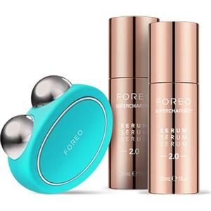 FOREO Set Forever Firm - Massaggiatore viso BEAR con microcorrente + 2x siero conduttivo da 30 ml-lifting istantaneo del viso-per la cura della pelle in un set-menta