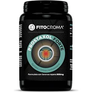 FITOCROMA SERENOA REPENS FORTE 900MG - 180 capsule - Saw palmetto prostata, Integratore prostata, con Ortica, Epilobio, Licopene, Vit.E, Selenio e Proantocianidine, Formula Strong